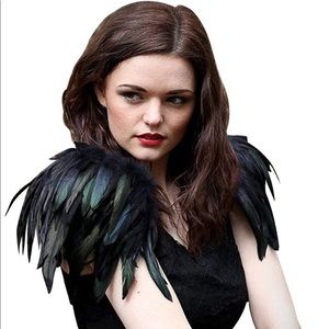 Feather Shawl or Shoulder Wrap